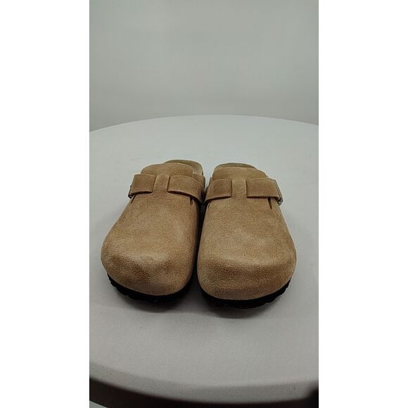 Quince Water Repellent Suede Clog Mule Dune Shoes 10 - Picture 2 of 2